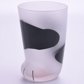 Creative Cute Cat Paws Glass Tiger Paws Mug Office Coffee Tumbler Breakfast Milk Porcelain Cup (Option: Cows)