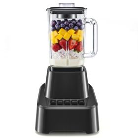 Full-size Household Blender and Smoothie Maker, Equipped With A 54-ounce Large-capacity Glass Pitcher (Option: Black)