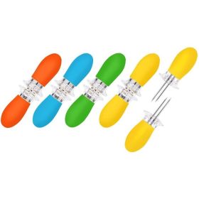 Stainless Steel Corn On The Cob Holders, AUGSUN 10Pcs,5 Pairs BBQ Fork Skewers For Home Cooking Parties Camping (Option: 10pcs)
