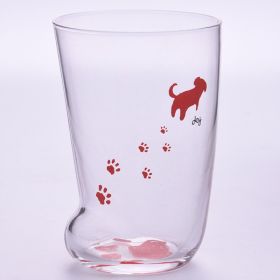 Creative Cute Cat Paws Glass Tiger Paws Mug Office Coffee Tumbler Breakfast Milk Porcelain Cup (Option: Dog)