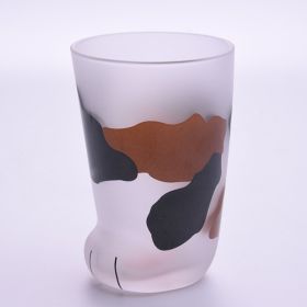 Creative Cute Cat Paws Glass Tiger Paws Mug Office Coffee Tumbler Breakfast Milk Porcelain Cup (Option: Sanhua)